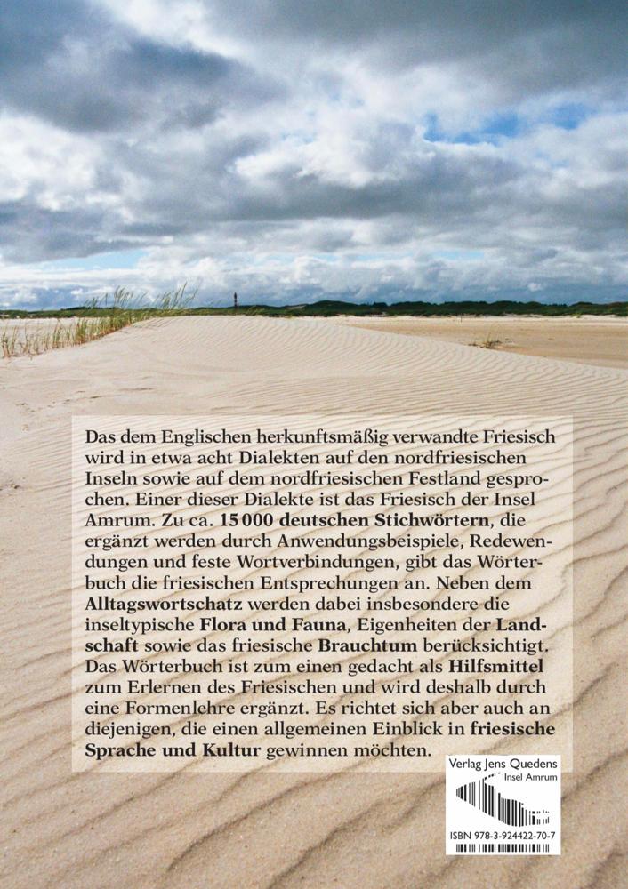 Rückseitencover Wörterbuch Deutsch - Amrumer Friesisch / wurdenbuk sjiisk - öömrang