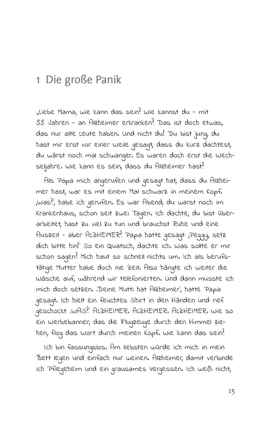 Beispielinhalt (Bild) Mamas Alzheimer und wir