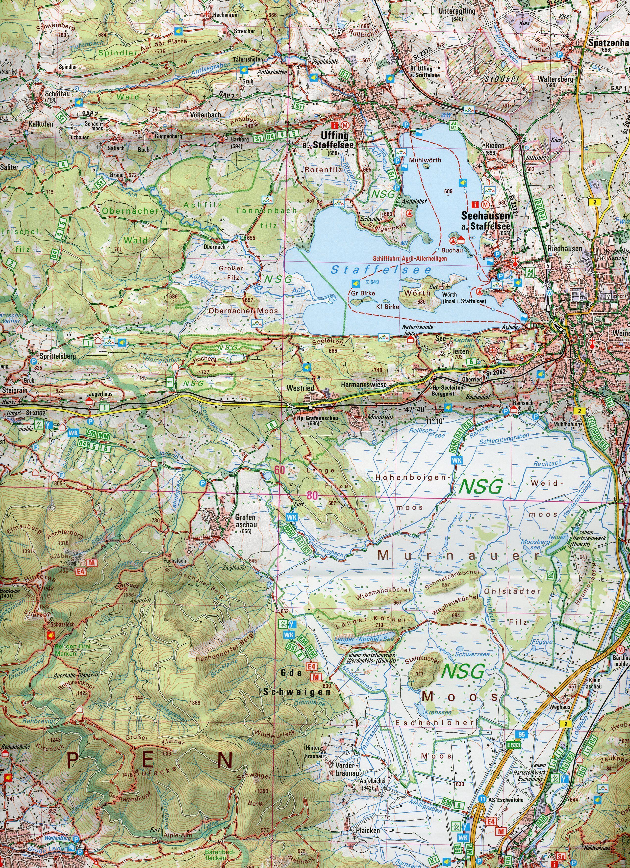 Beispielinhalt (Bild) Pfaffenwinkel  Ammergauer Alpen Nord 1 : 50 000 (UK50-49)