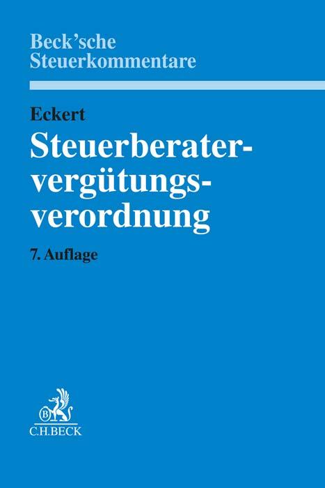 Vorderes Coverbild Steuerberatervergütungsverordnung