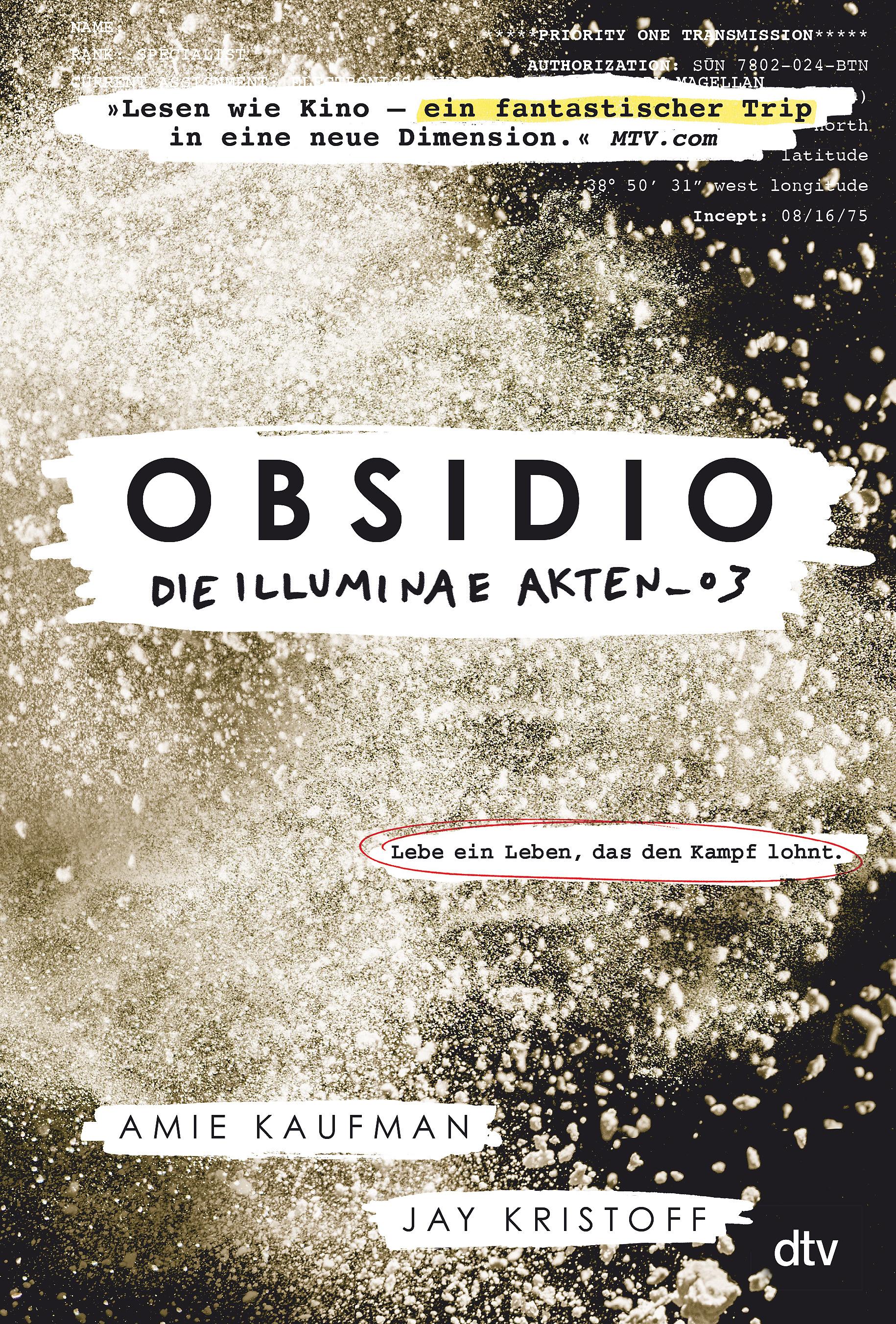 Vorderes Coverbild Obsidio. Die Illuminae Akten_03