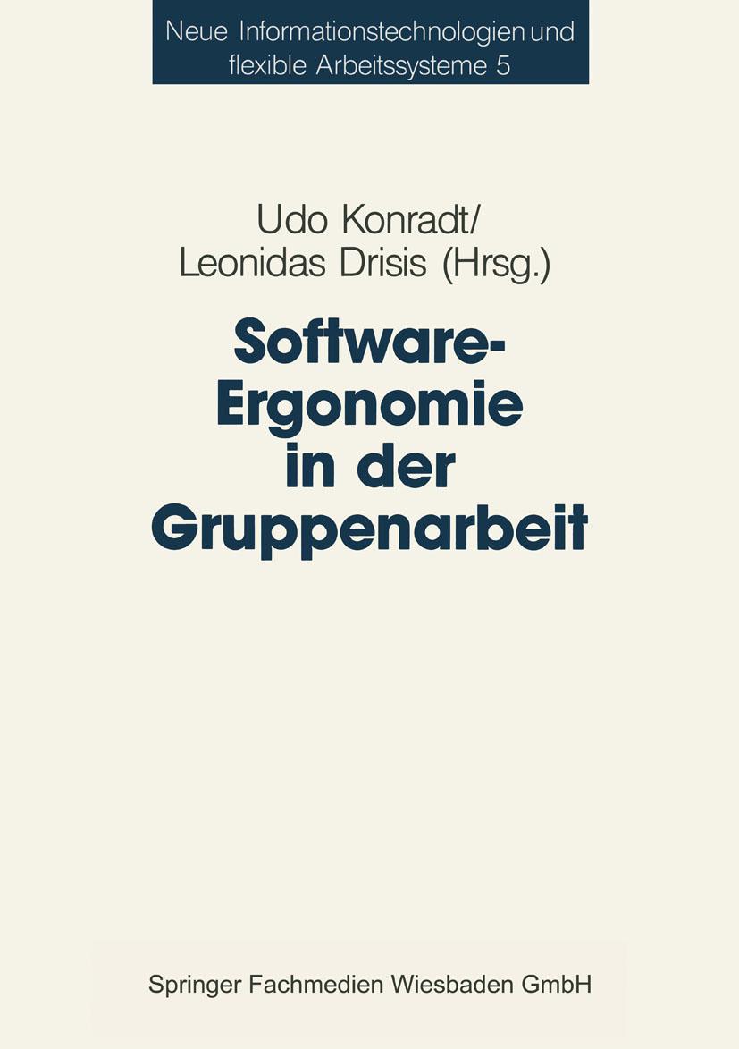 Vorderes Coverbild Software-Ergonomie in der Gruppenarbeit