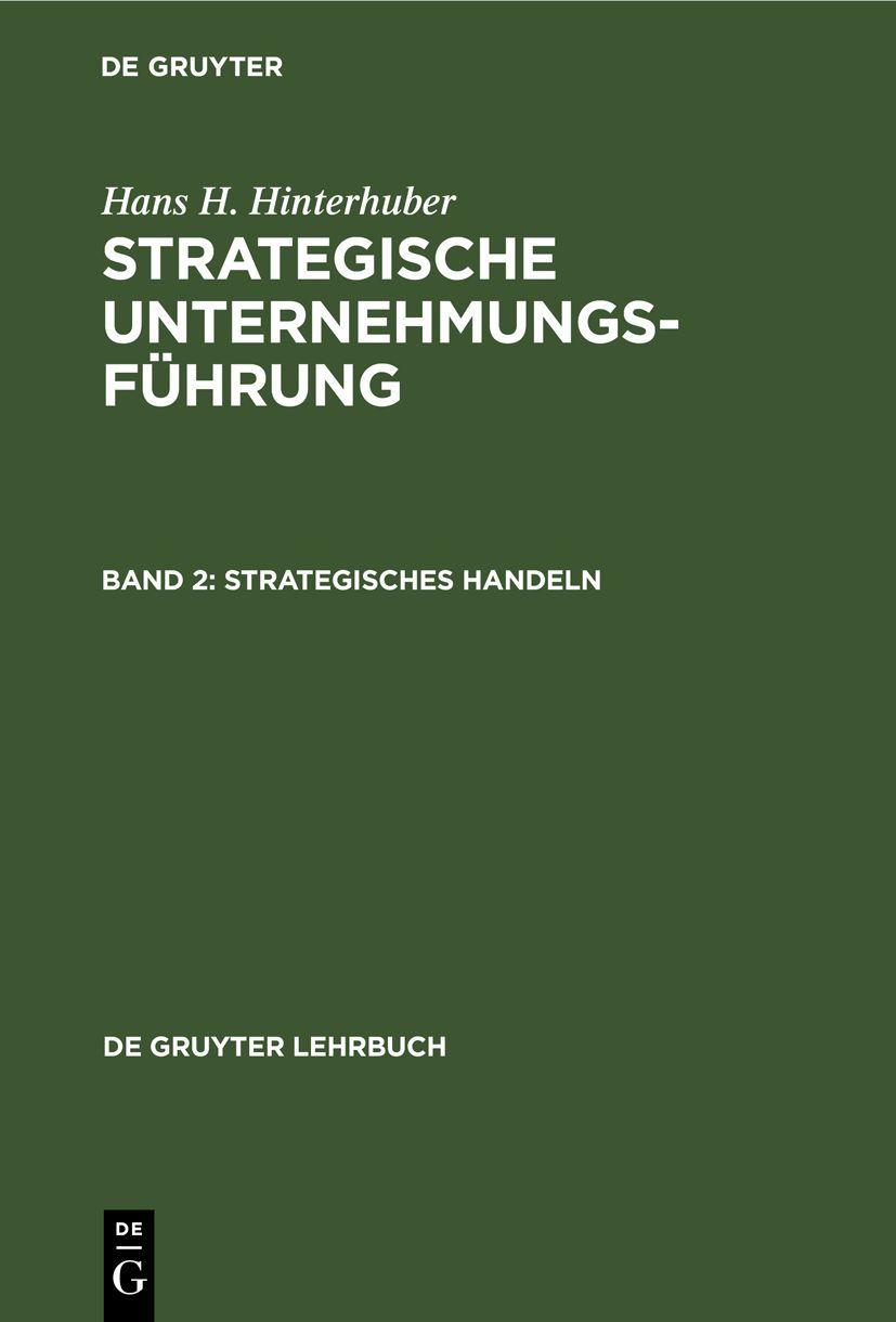 Vorderes Coverbild Strategisches Handeln