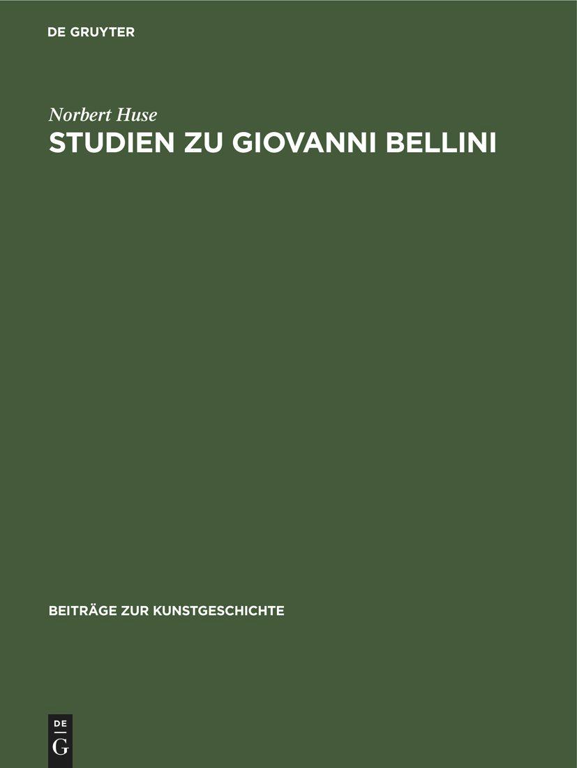 Vorderes Coverbild Studien zu Giovanni Bellini