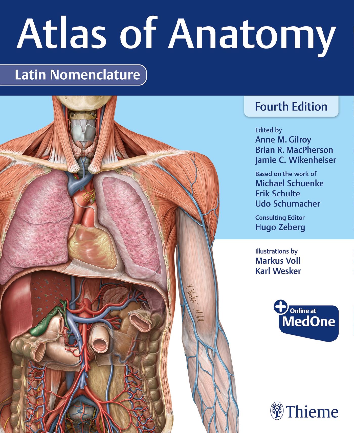 Vorderes Coverbild Atlas of Anatomy, Latin Nomenclature  + Online at MedOne