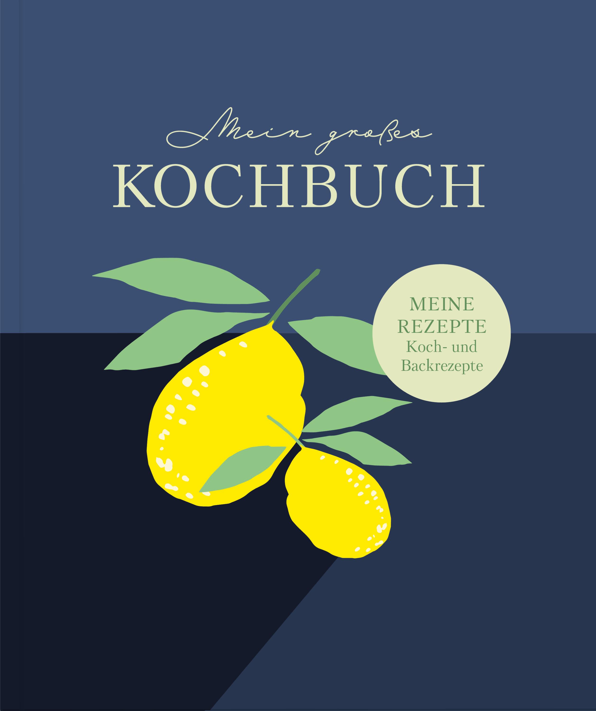 Vorderes Coverbild Rezeptbuch zum Selberschreiben: Großes Kochbuch zum Selberschreiben | Rezeptsammlung für 60 Rezepte & 20 Menüs |