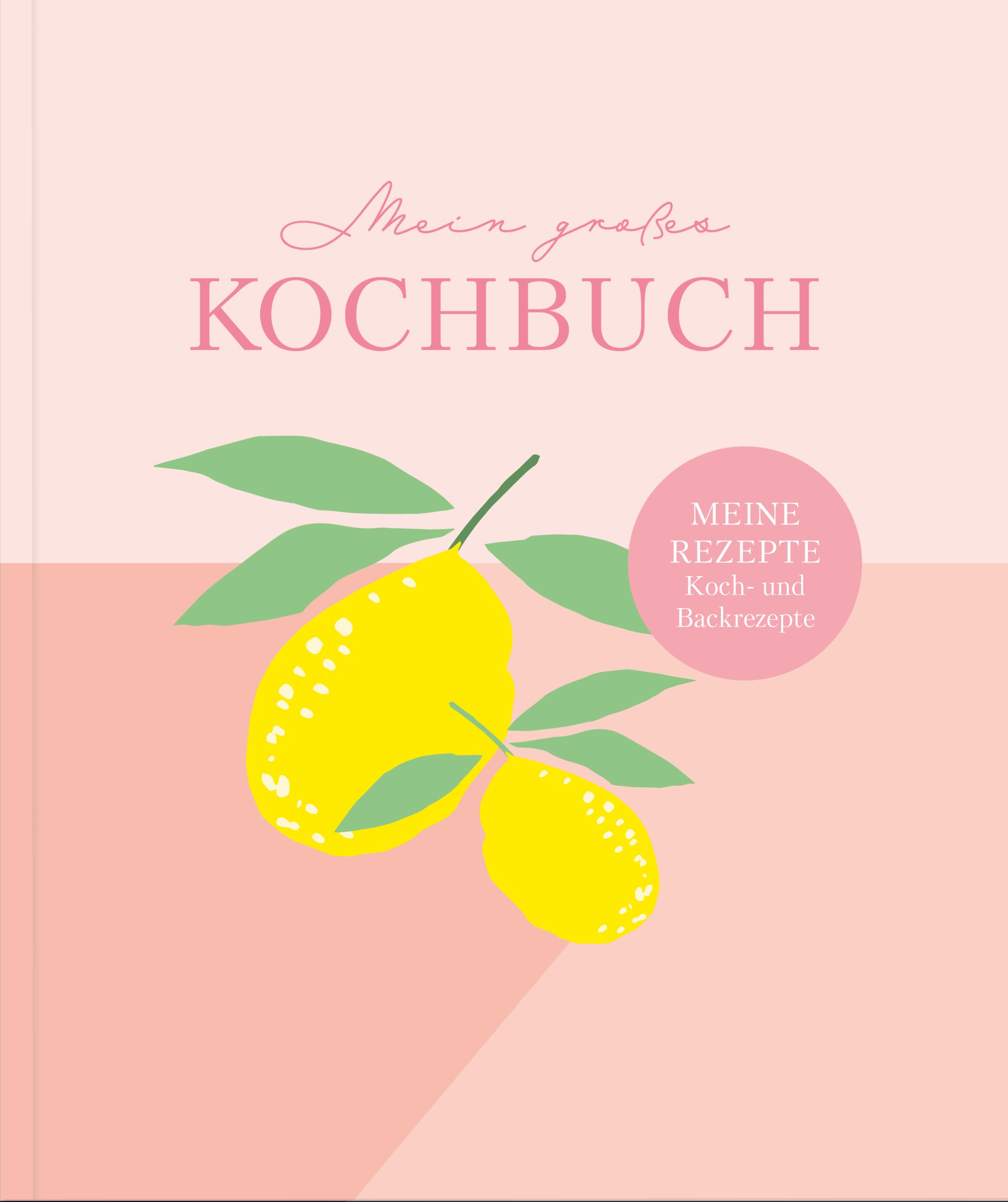 Vorderes Coverbild Rezeptbuch zum Selberschreiben: Großes Kochbuch zum Selberschreiben | Rezeptsammlung für 60 Rezepte & 20 Menüs |