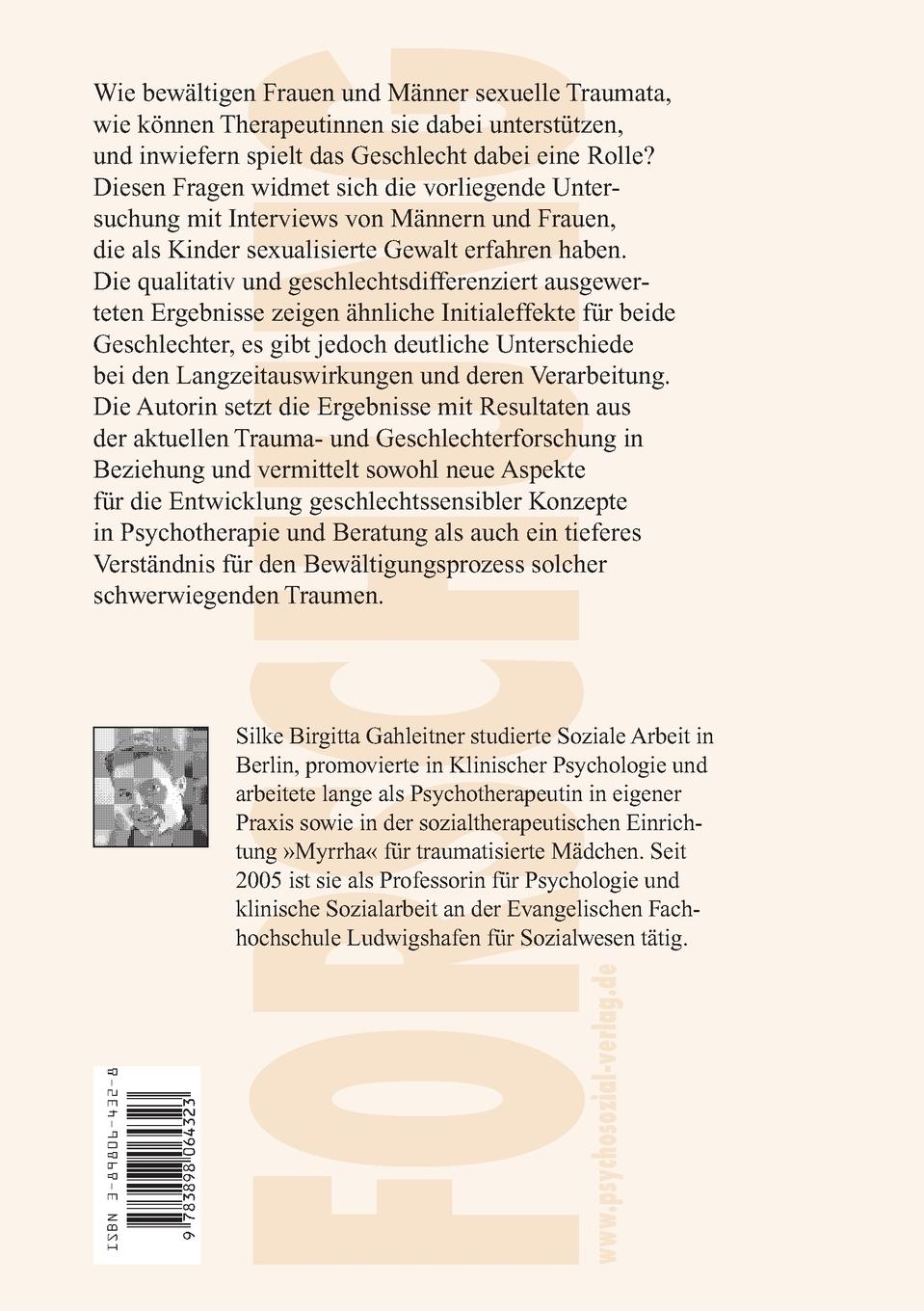 Rückseitencover Sexuelle Gewalt und Geschlecht