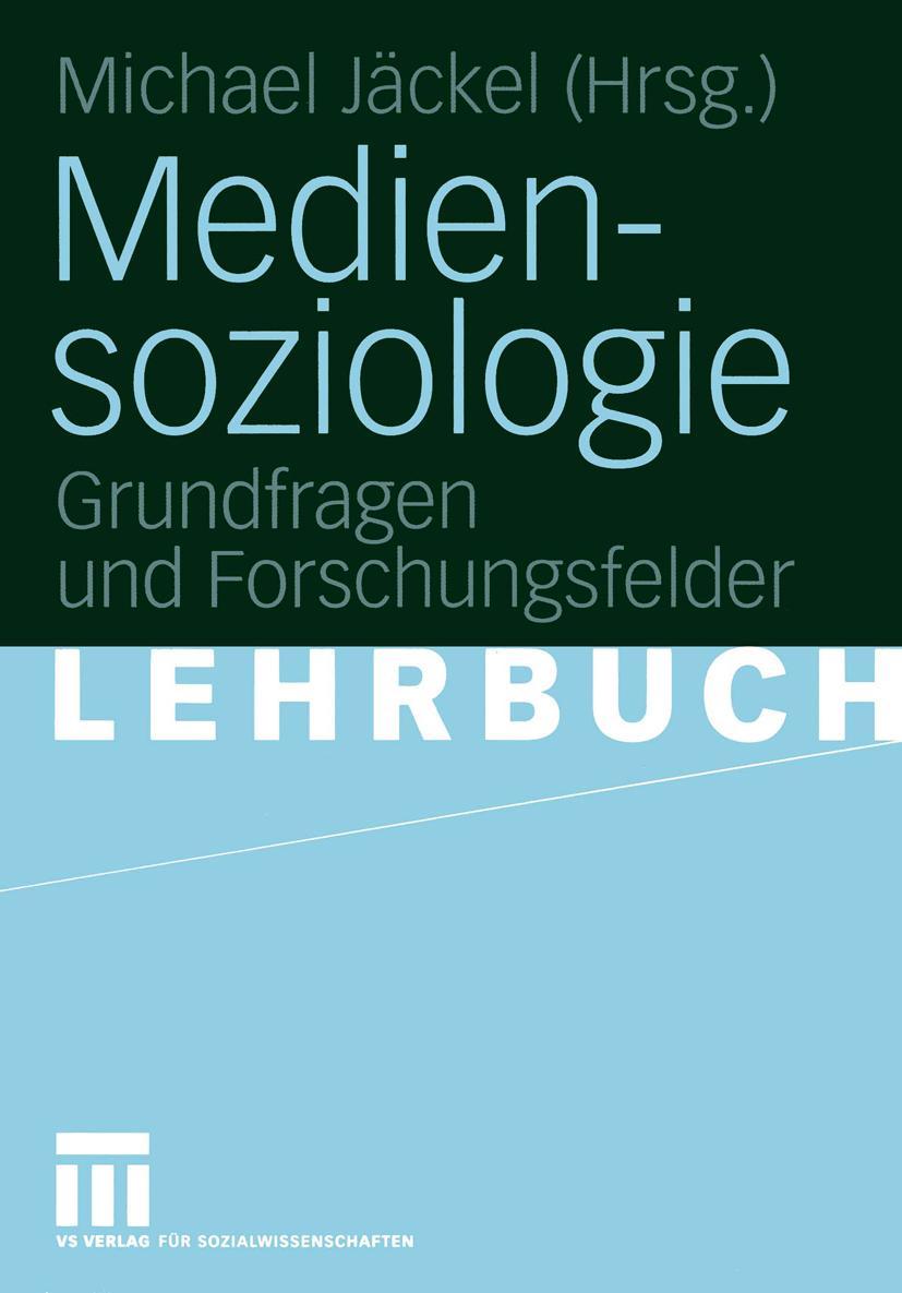 Vorderes Coverbild Mediensoziologie