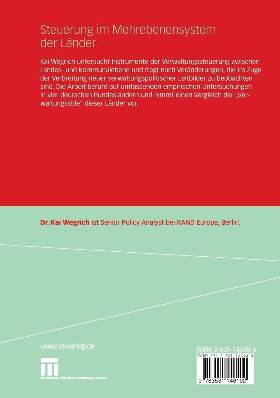 Rückseitencover Steuerung im Mehrebenensystem der Länder