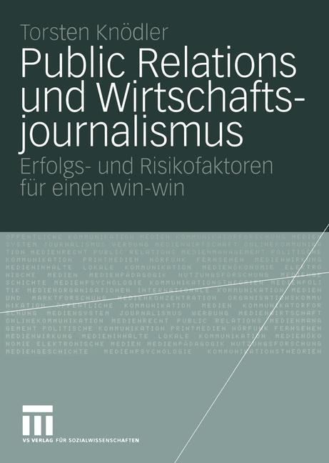 Vorderes Coverbild Public Relations und Wirtschaftsjournalismus