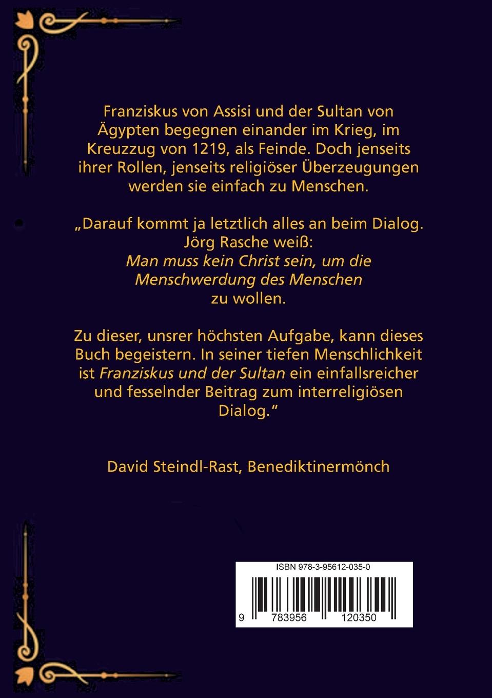 Rückseitencover Franziskus und der Sultan