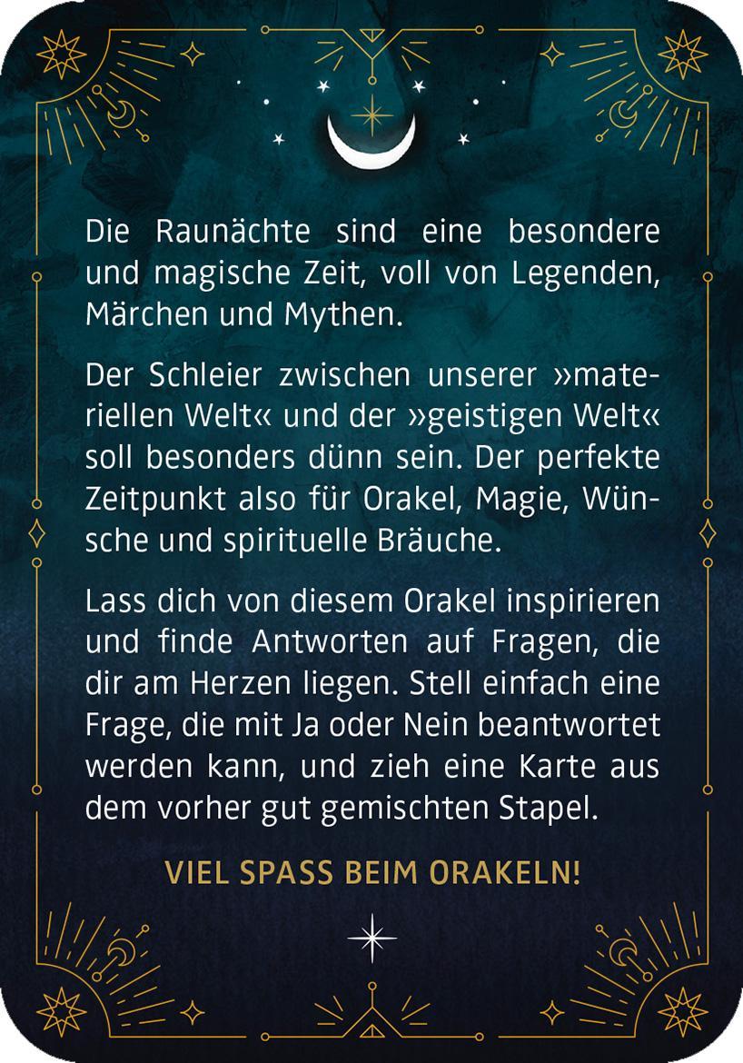 Beispielinhalt (Bild) Das magische Raunacht-Orakel