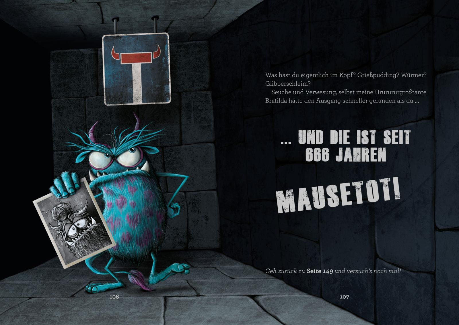 Beispielinhalt (Bild) Das Buch mit dem Fluch - Lass mich hier raus! (Das Buch mit dem Fluch 1)
