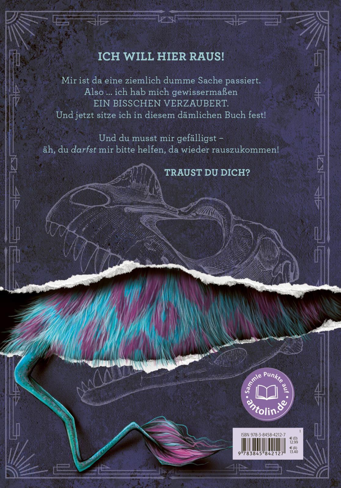 Rückseitencover Das Buch mit dem Fluch - Lass mich hier raus! (Das Buch mit dem Fluch 1)