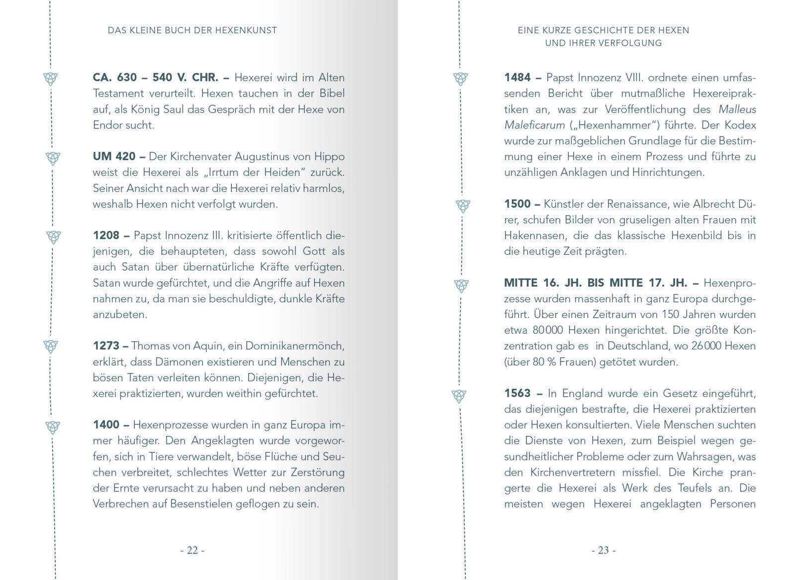 Beispielinhalt (Bild) Das kleine Buch der Hexenkunst
