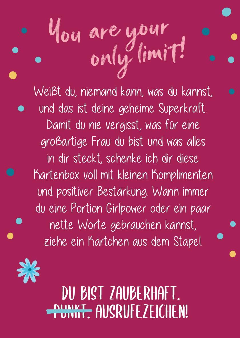 Rückseitencover Für eine tolle Frau wie dich