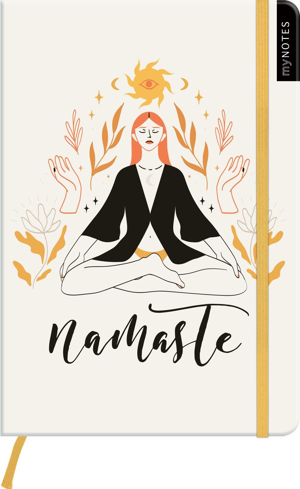 Beispielinhalt (Bild) myNOTES Notizbuch A5: Namaste