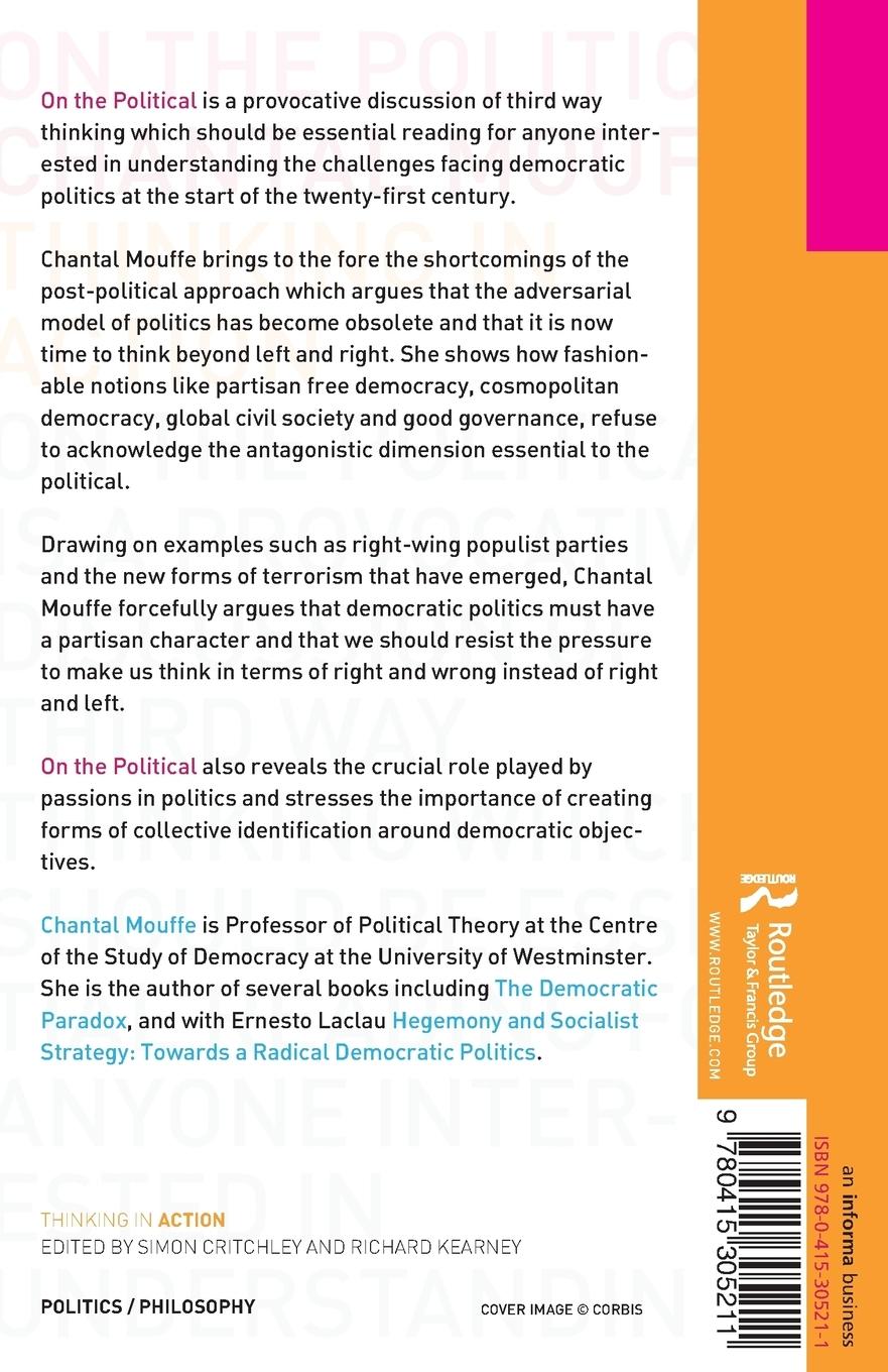 Rückseitencover On the Political