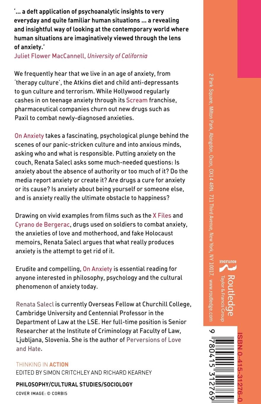 Rückseitencover On Anxiety