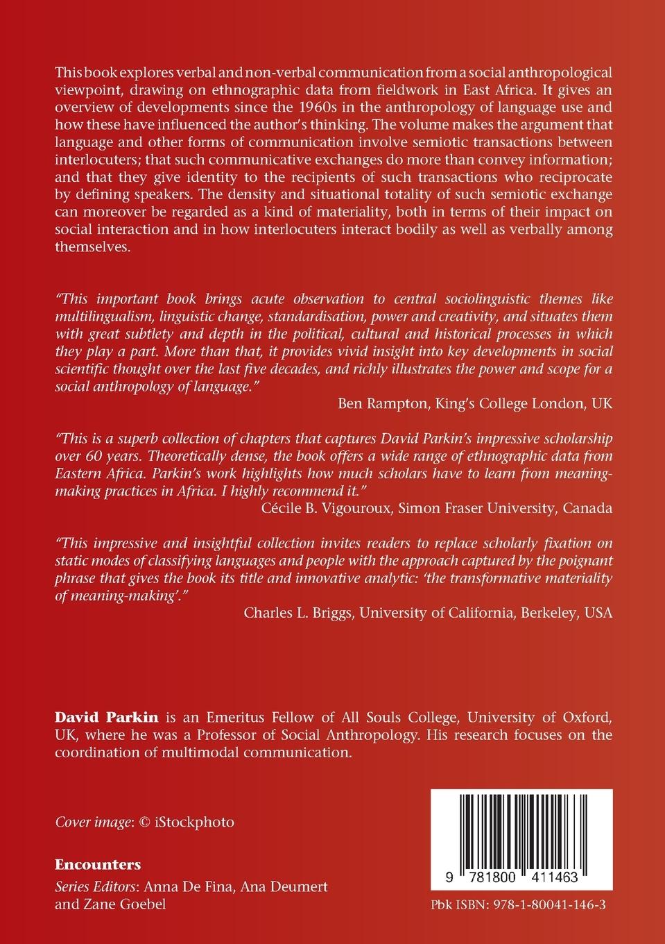 Rückseitencover The Transformative Materiality of Meaning-Making