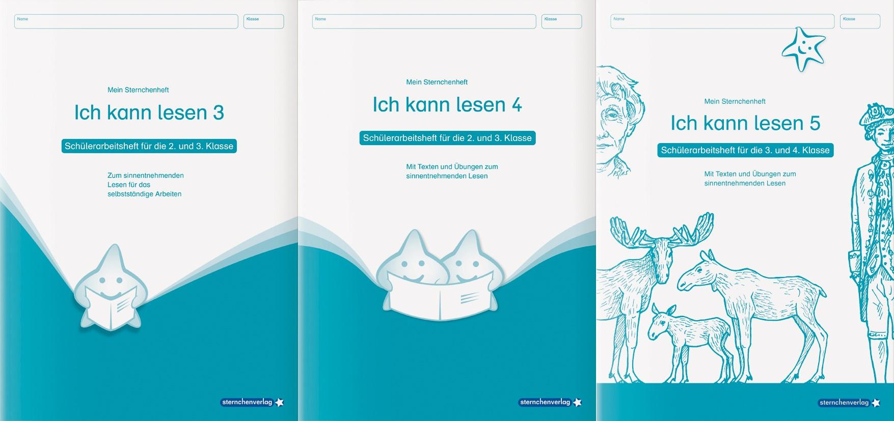 Vorderes Coverbild Ich kann lesen 3, 4 und 5 - 3 Schülerarbeitshefte für die 2. bis 4. Klasse