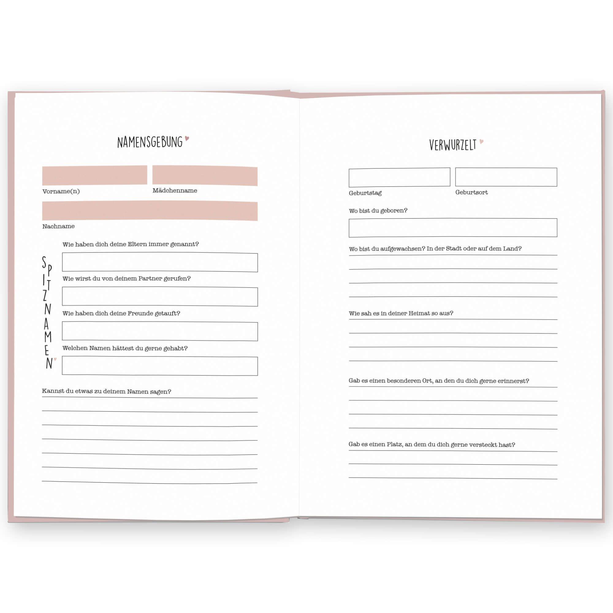 Beispielinhalt (Bild) Mama, was kannst du mir von dir erzählen?