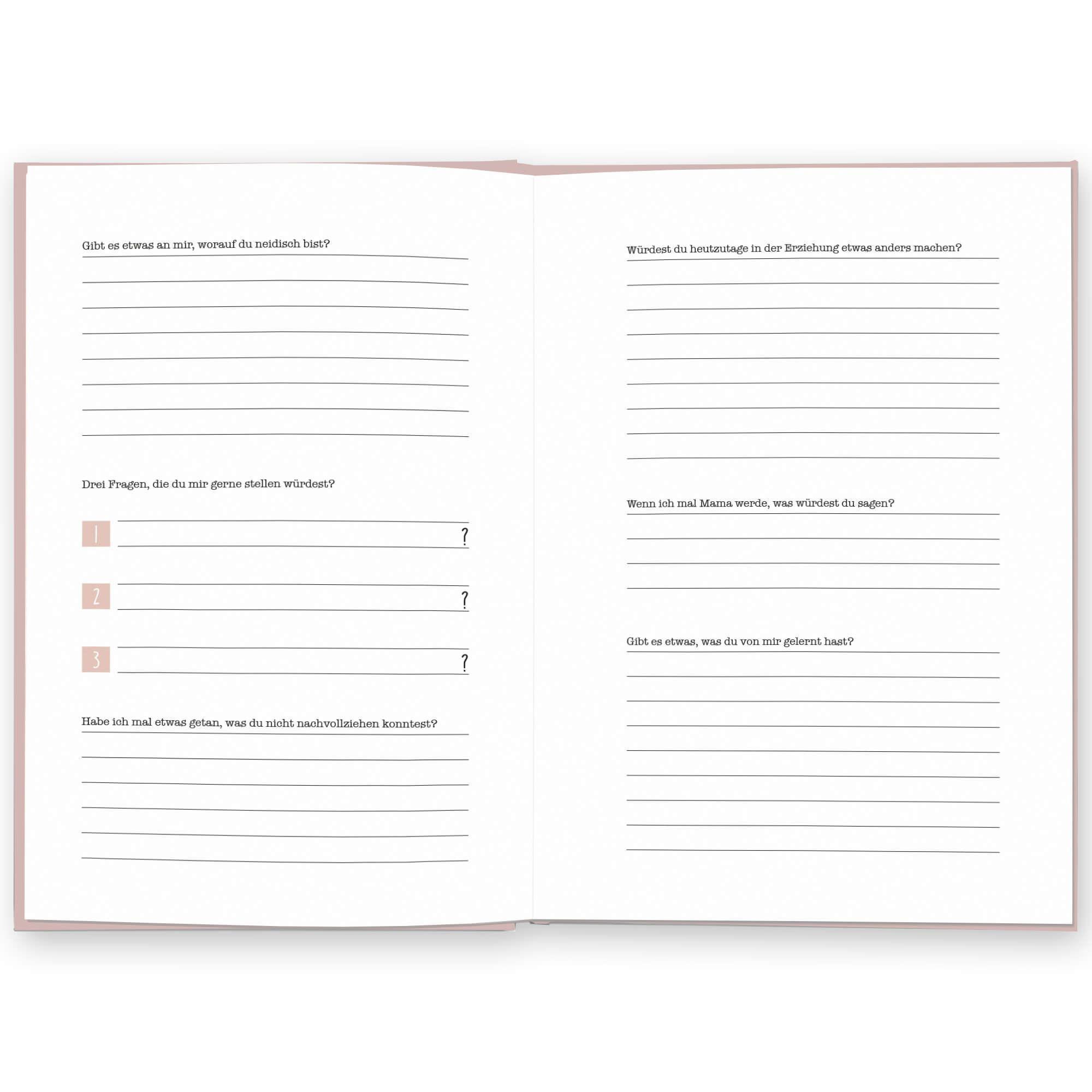 Beispielinhalt (Bild) Mama, was kannst du mir von dir erzählen?