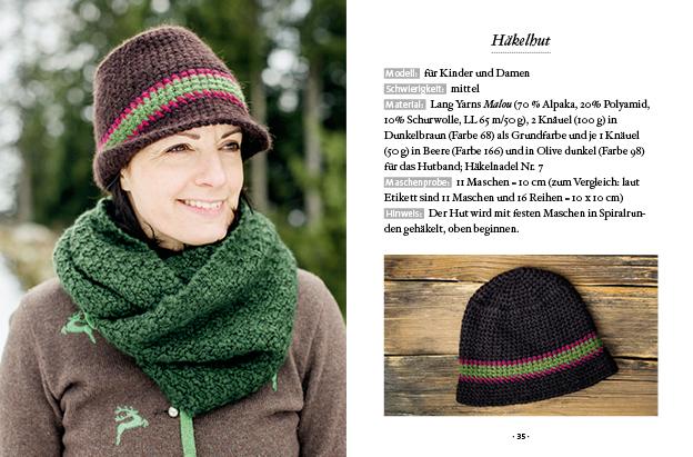 Beispielinhalt (Bild) Das kleine Buch: Mützen selber häkeln