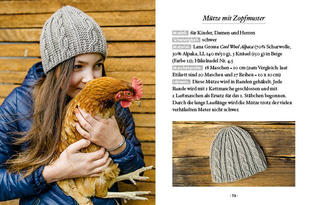 Beispielinhalt (Bild) Das kleine Buch: Mützen selber häkeln