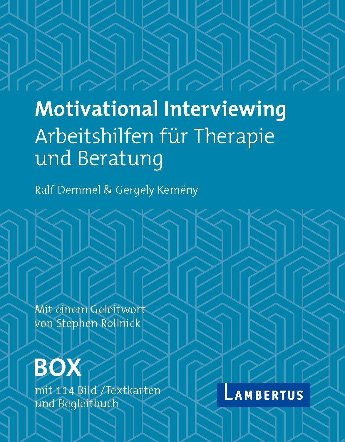 Vorderes Coverbild Motivational Interviewing Box mit Fragekarten