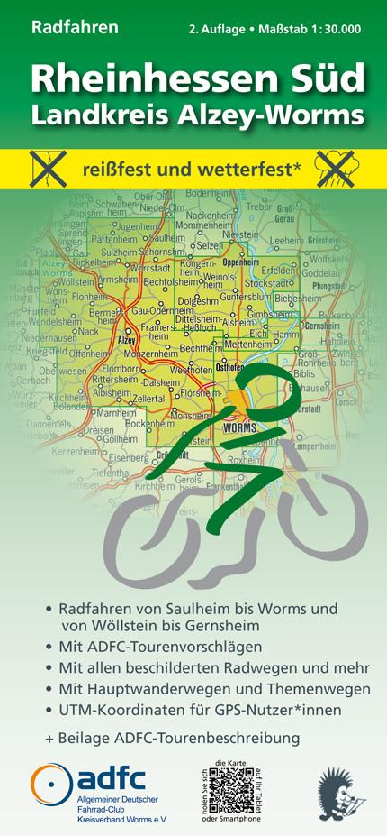 Vorderes Coverbild Radfahren - Rheinhessen Süd / Landkreis Alzey-Worms