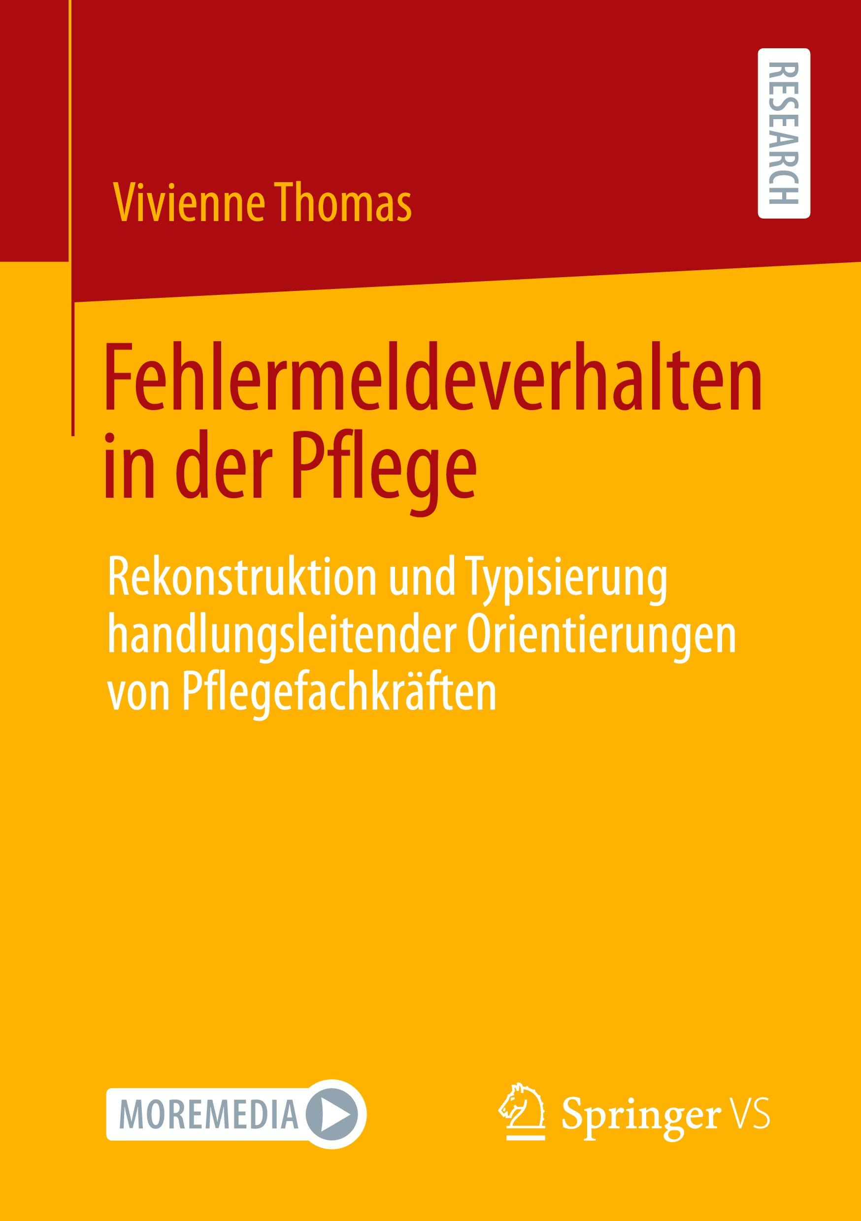 Vorderes Coverbild Fehlermeldeverhalten in der Pflege