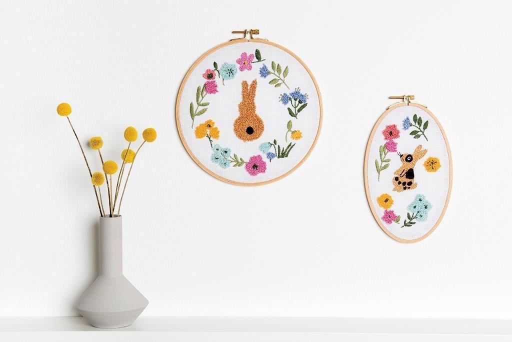 Beispielinhalt (Bild) Punch Needle Bunny Hop No. 2