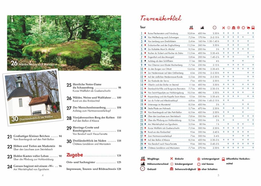 Beispielinhalt (Bild) Wanderungen für Langschläfer Elsass und Vogesen