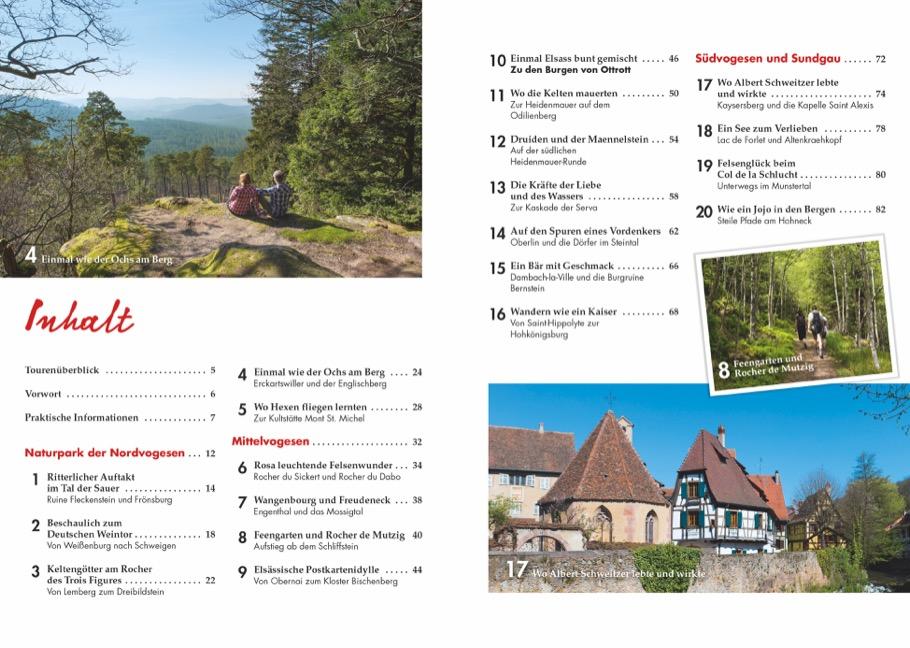 Beispielinhalt (Bild) Wanderungen für Langschläfer Elsass und Vogesen