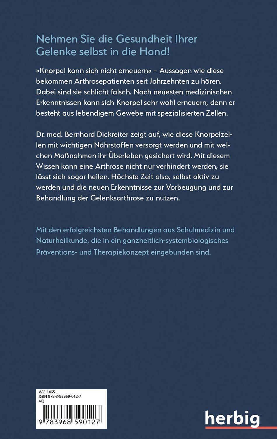 Beispielinhalt (Bild) Arthrose ist heilbar