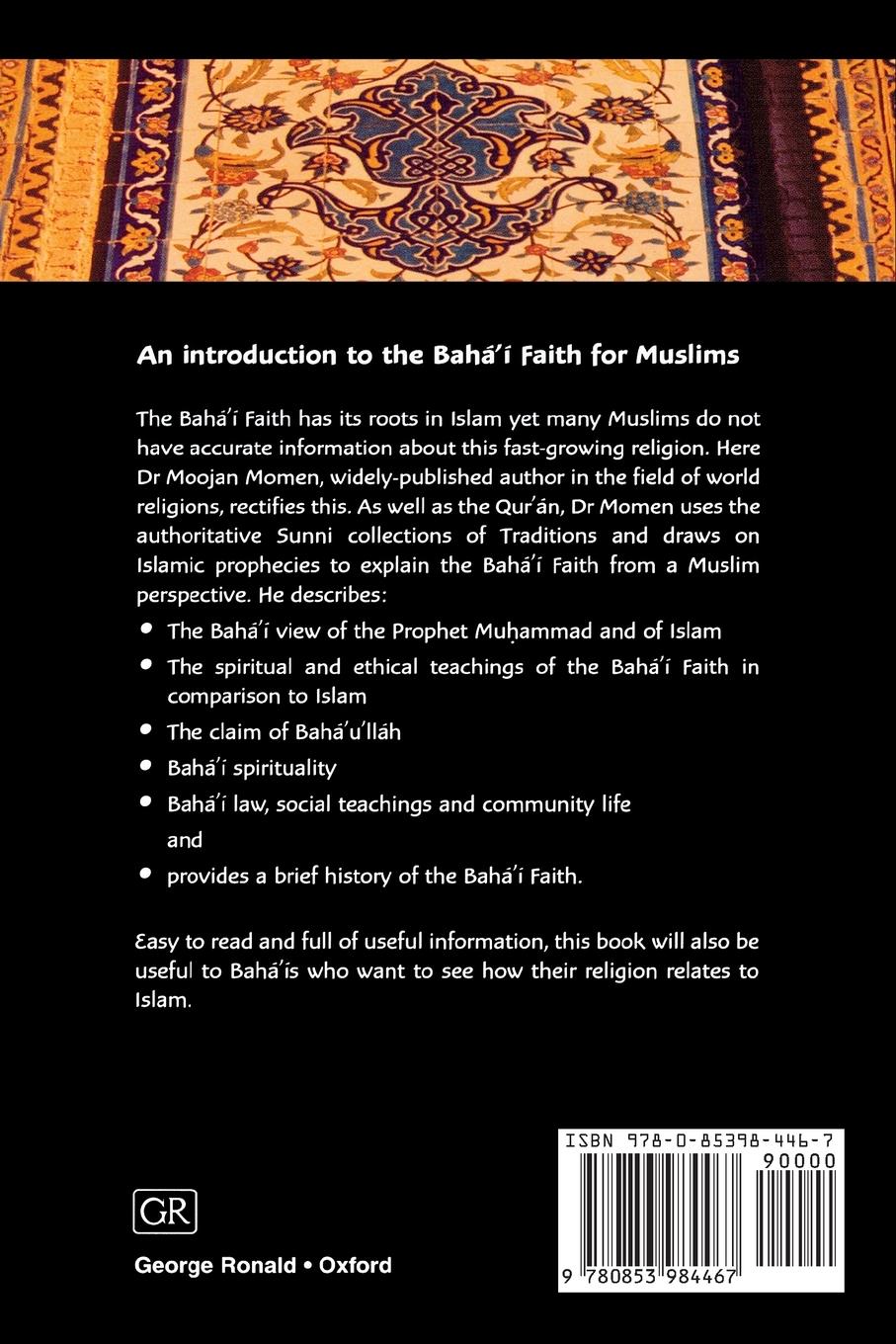 Rückseitencover Islam and the Baha'i Faith