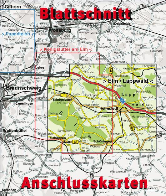 Rückseitencover Elm/Lappwald (Königslutter, Helmstedt, Schöningen), KVplan, Wanderkarte/Radkarte/Freizeitkarte, 1:32.500 / 1:12.500