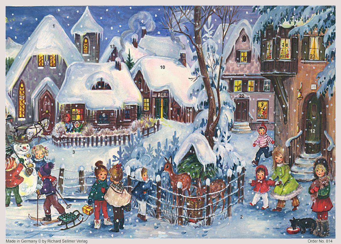 Vorderes Coverbild Adventskalender "Es schneit"