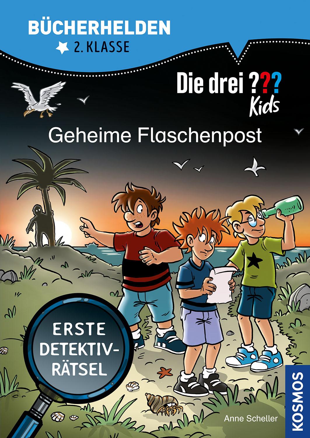 Vorderes Coverbild Die drei ??? Kids, Bücherhelden 2. Klasse, Geheime Flaschenpost