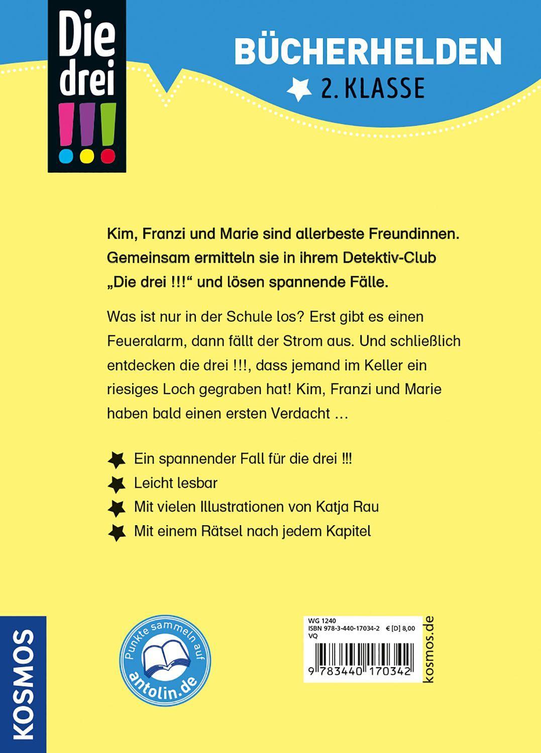 Beispielinhalt (Bild) Die drei !!!, Bücherhelden 2. Klasse, Alarm in der Schule