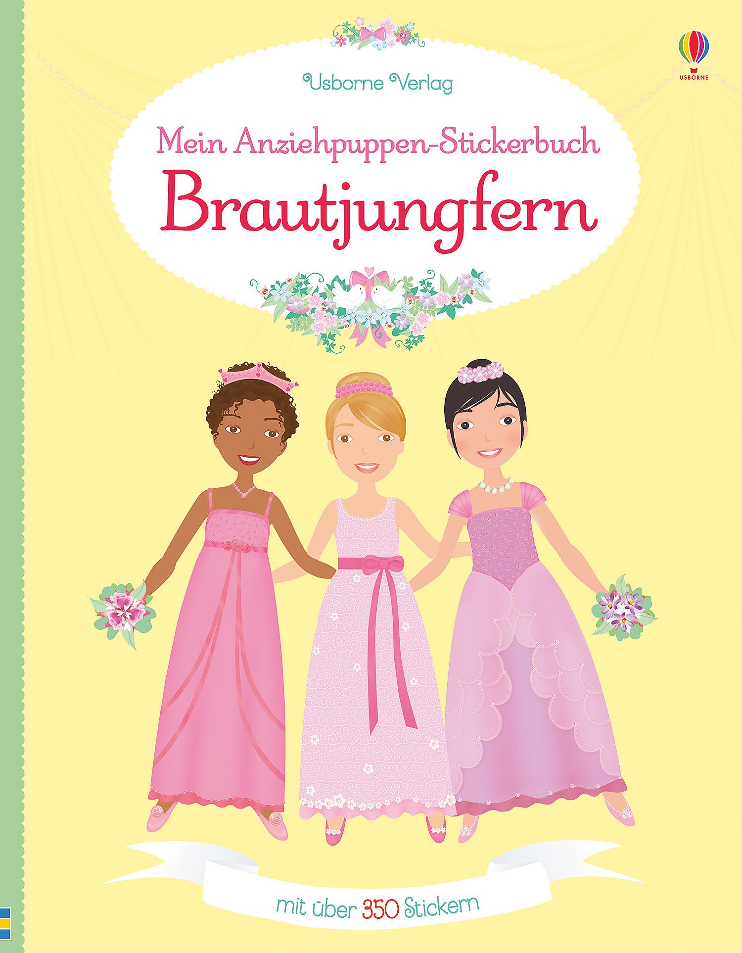 Vorderes Coverbild Mein Anziehpuppen-Stickerbuch: Brautjungfern