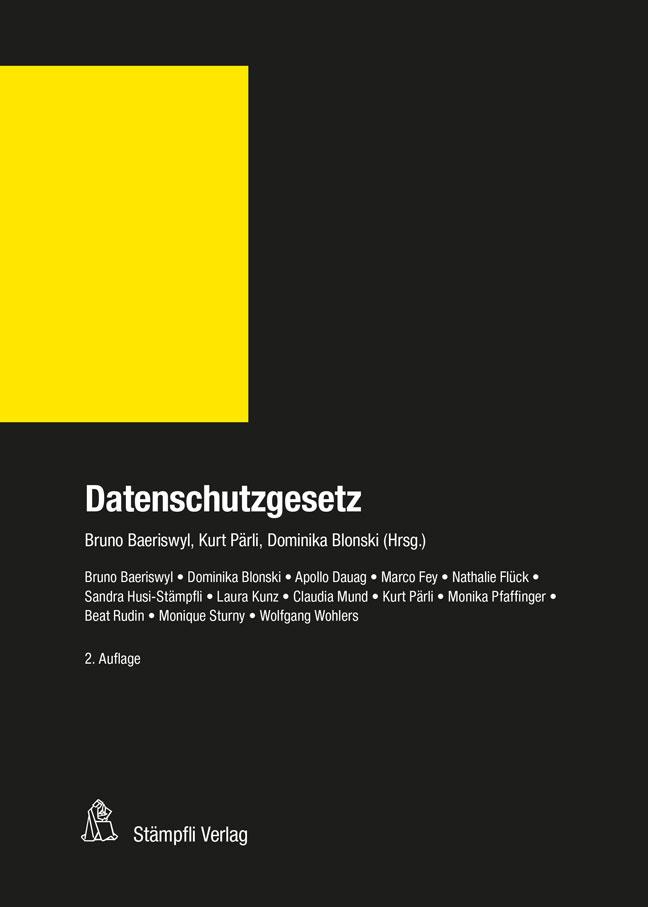 Vorderes Coverbild Datenschutzgesetz (DSG)