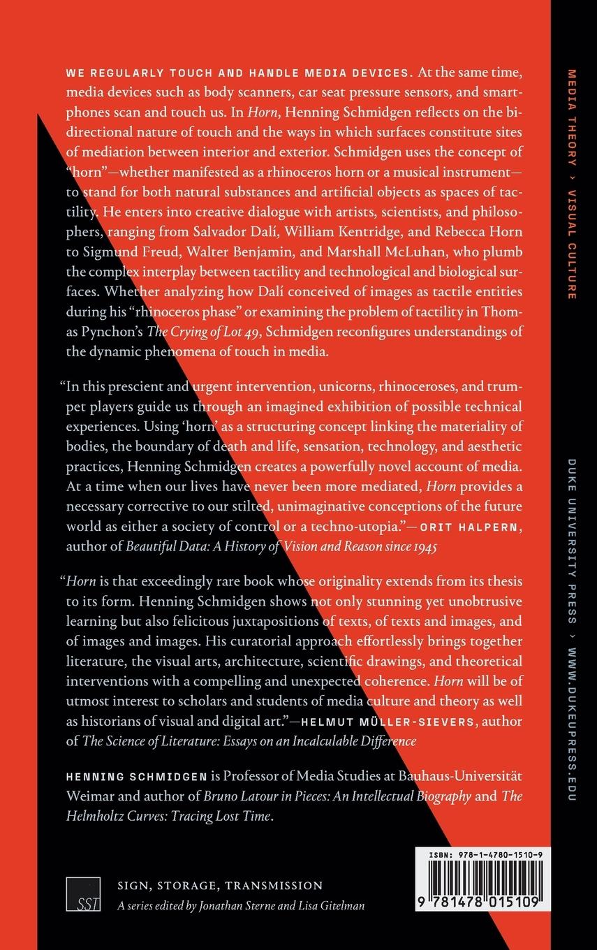 Rückseitencover Horn, or The Counterside of Media
