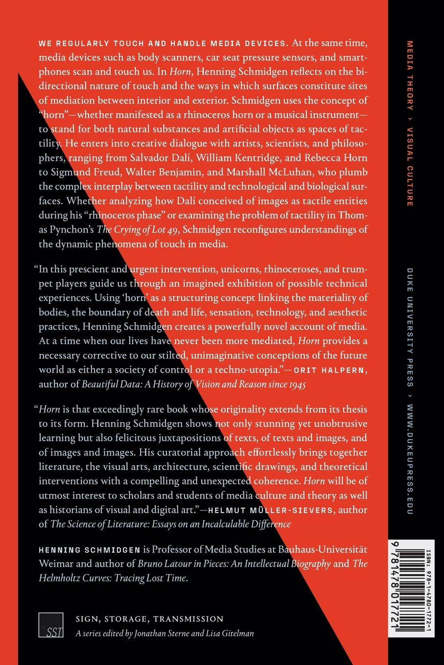 Rückseitencover Horn, or The Counterside of Media