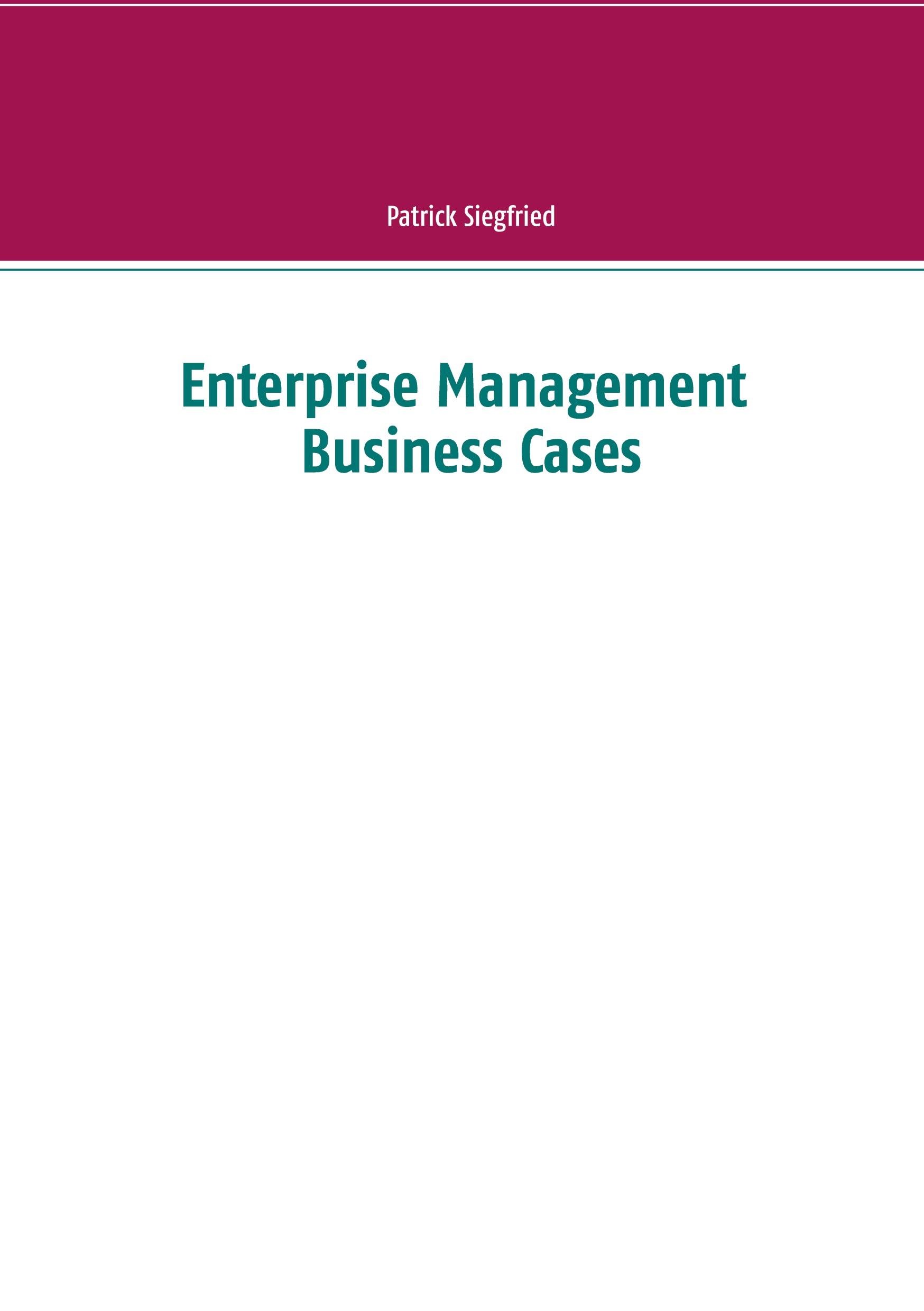 Vorderes Coverbild Enterprise Management Business Cases