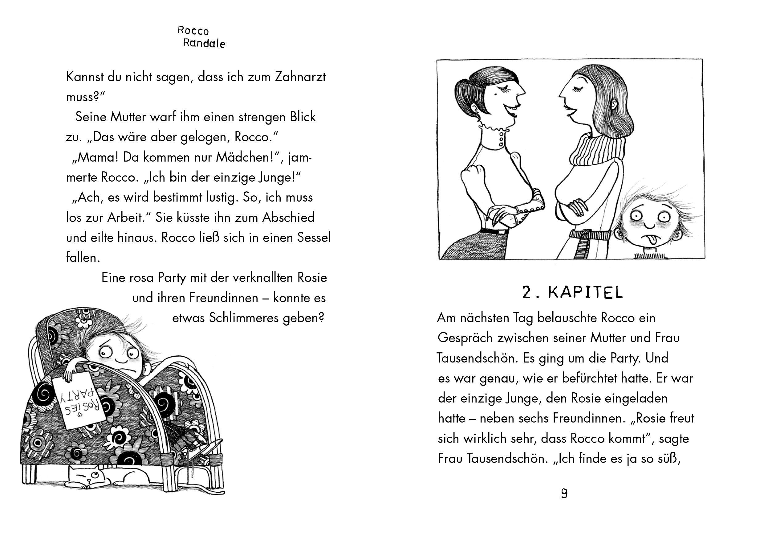 Beispielinhalt (Bild) Rocco Randale 01 - Mädchenparty mit Wurm