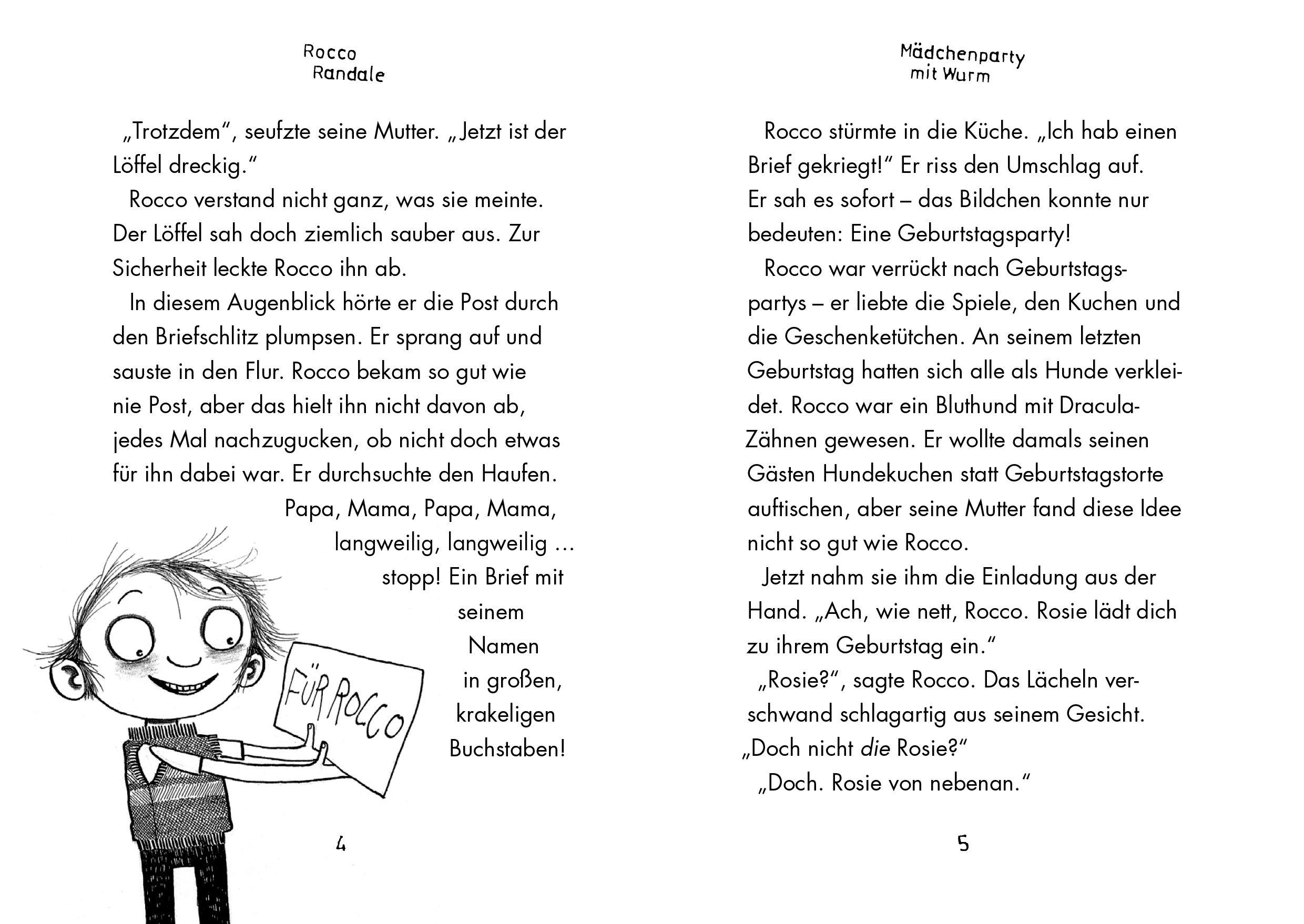 Beispielinhalt (Bild) Rocco Randale 01 - Mädchenparty mit Wurm