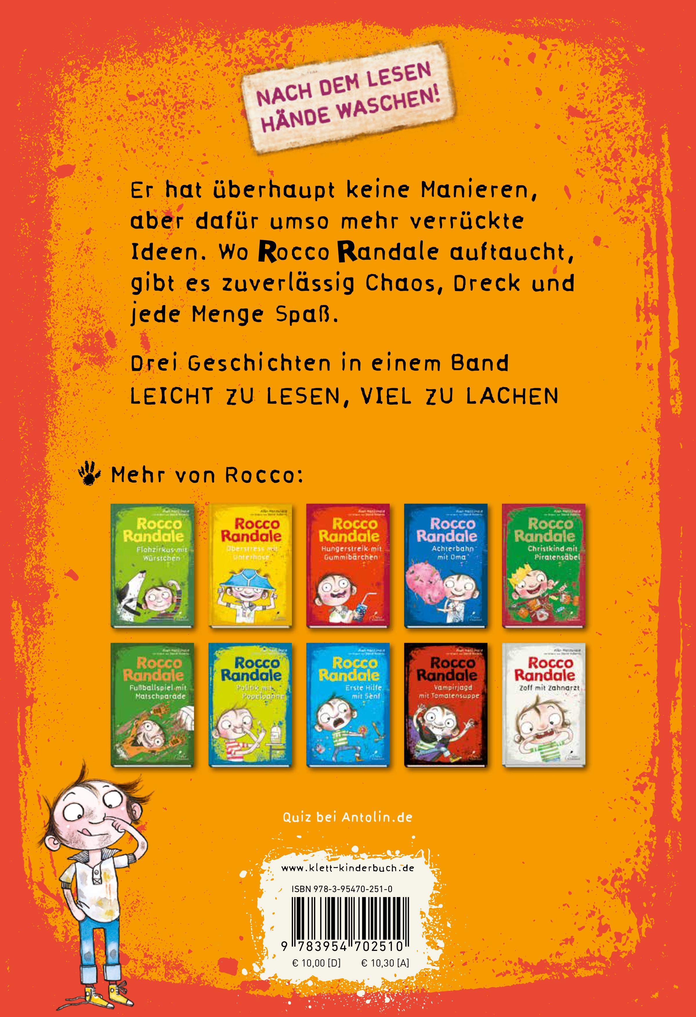 Rückseitencover Rocco Randale 01 - Mädchenparty mit Wurm